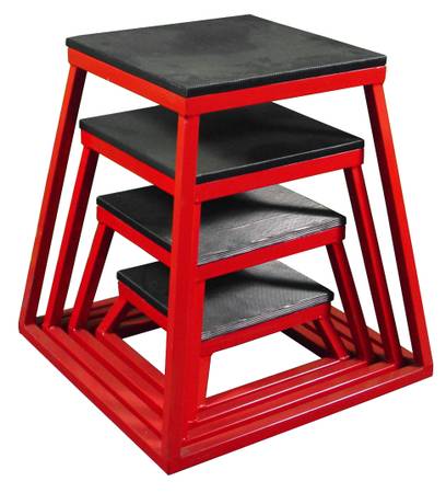 Plyo Plyometric Box Boxes Stand Stands Platform Set 12,18,24,30\"